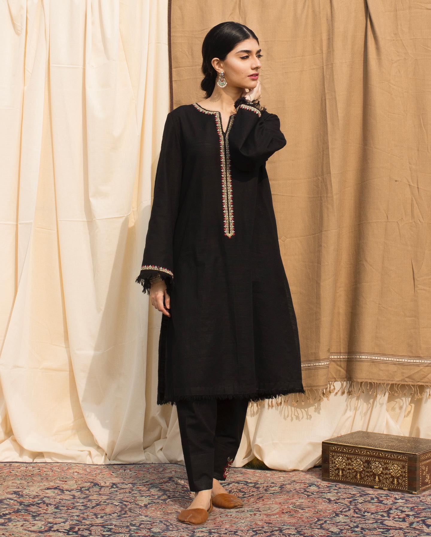 Black Stone Khaddar 2-Piece