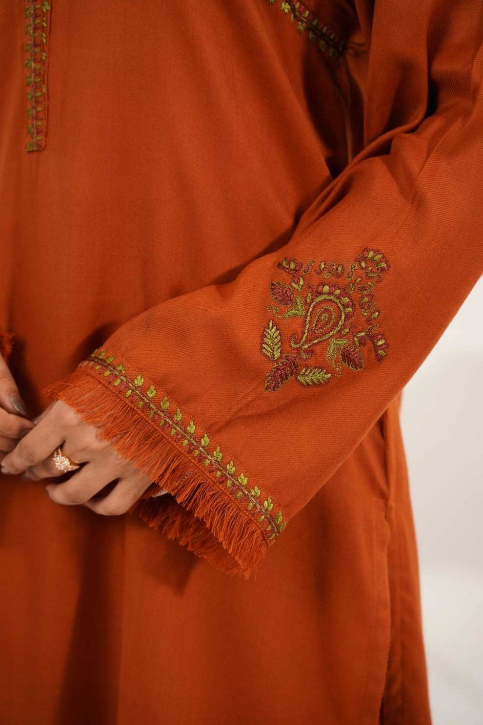 Sun Beam Dhanak | 2-Piece Embroidery Stitched Dress